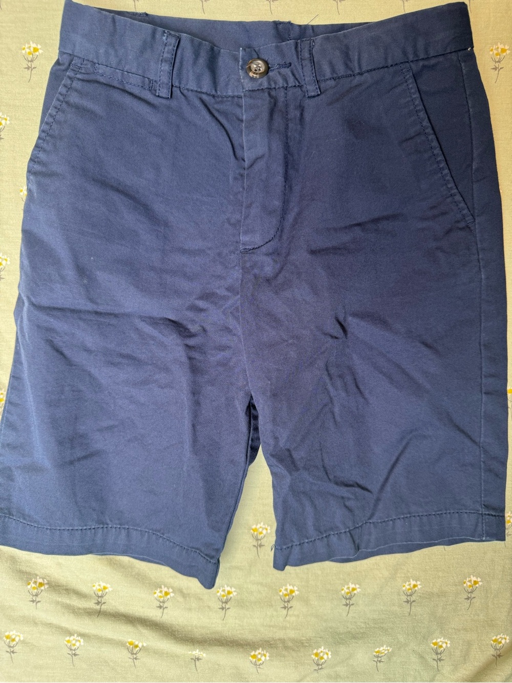 Polo by Ralph Lauren Navy Blue Flat-Front Shorts